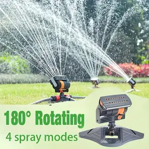16-Nozzle Automatic Irrigation Sprinkler, 180 Degree Rotation, Easy Installation, No Power Needed, Garden Watering System