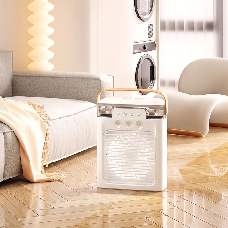USB Mini Air Cooler - Compact 160*76*260mm Desktop Fan with Fine Atomization Spraying System, Lightweight Structure, Silent Mode, Wide USB Power Compatibility, Portable Household Appliance, Cooling