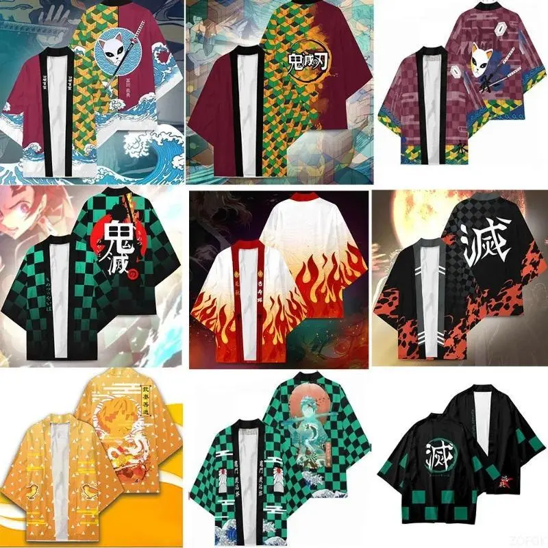 3D Printed New Summer Moon Blade Kimono Cloak Cardigan Half Sleeve Feather Weaving Daoist Robe Adult Children's Clothing