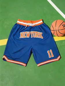 High-Quality Breathable Basketball Shorts, Number 11 Letter Digit Embroidery, Loose Fit Sportswear, Unisex Four-Season Wear, Collectible