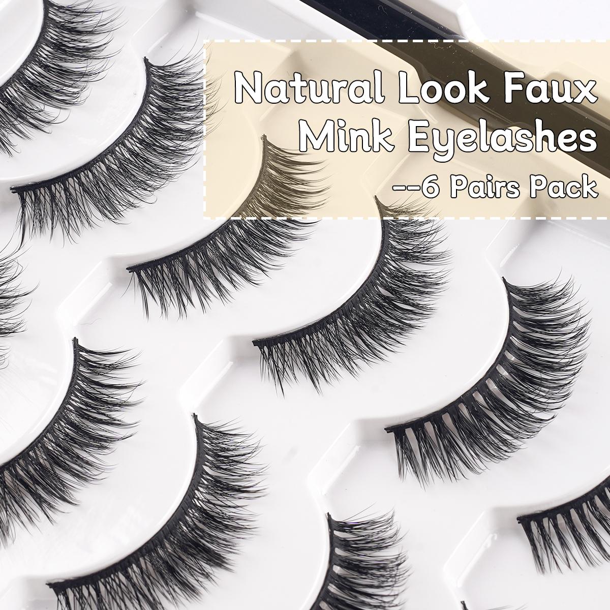 Magnetic Eyelashes with Applicator, 1 Box Reusable No Glue Needed False Eyelashes with Eyeliner & Applicator, Eye Makeup Product for Women, Cosmetic, Lashes, Eyelashes, Glueless Lashes