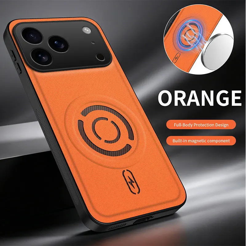 Suitable for IP18/17/16/15/14Promax phone cases, technology anti-scratch magnetic business 17PRO protective cover