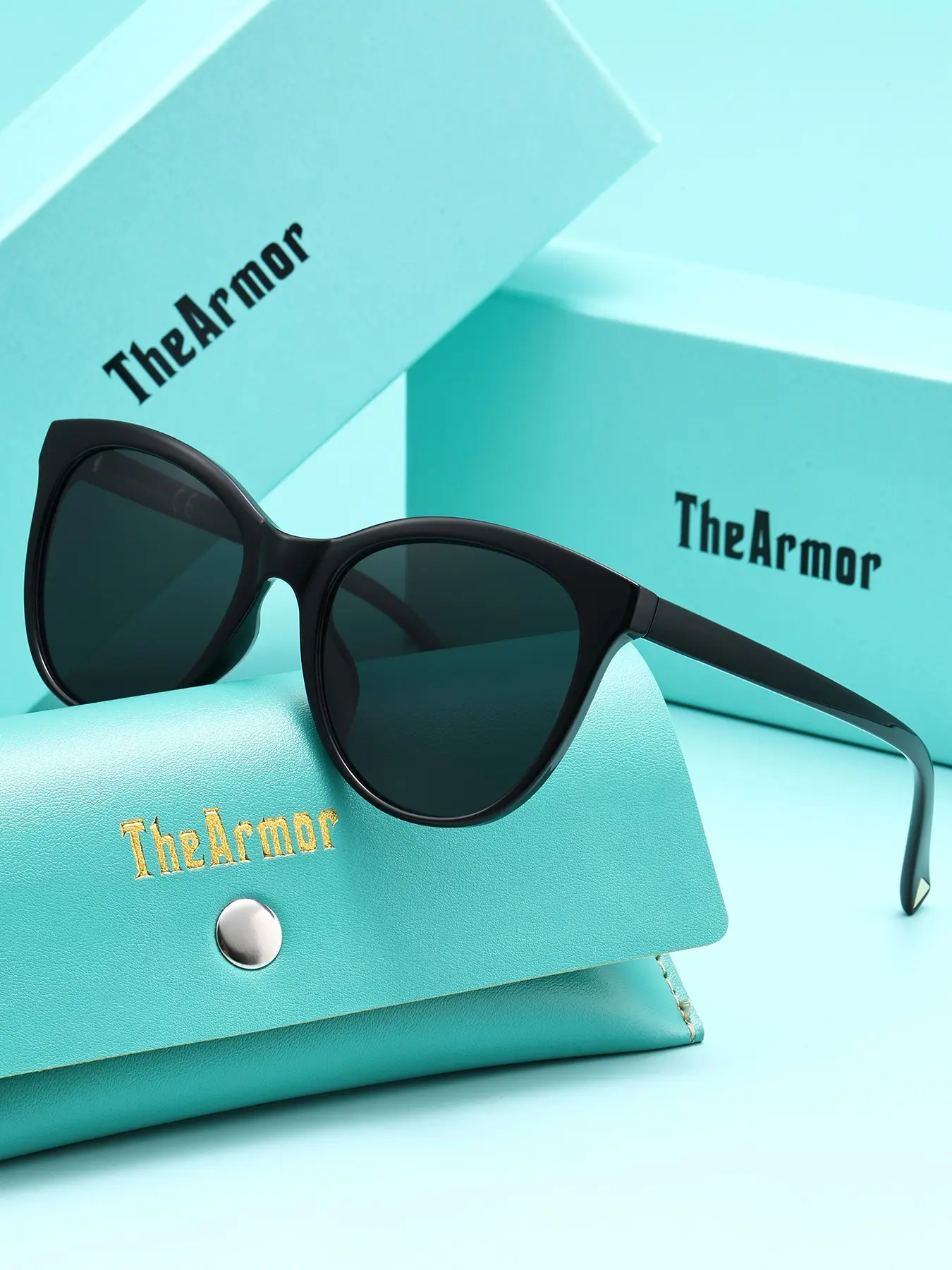 The Armor Chic Polarized Sunglasses UV Protection Women Cat Eye Frame Fashion Style Driving Daily Glasses