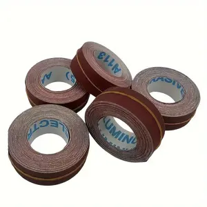 Sandpaper, Emery Cloth Roll, 5 Grits, 1 Inch x 39 ft (12m) Sandpaper Roll 150 240 320 400 600 Grit, Suitable for Sanding Metal, Wood, and Walls
