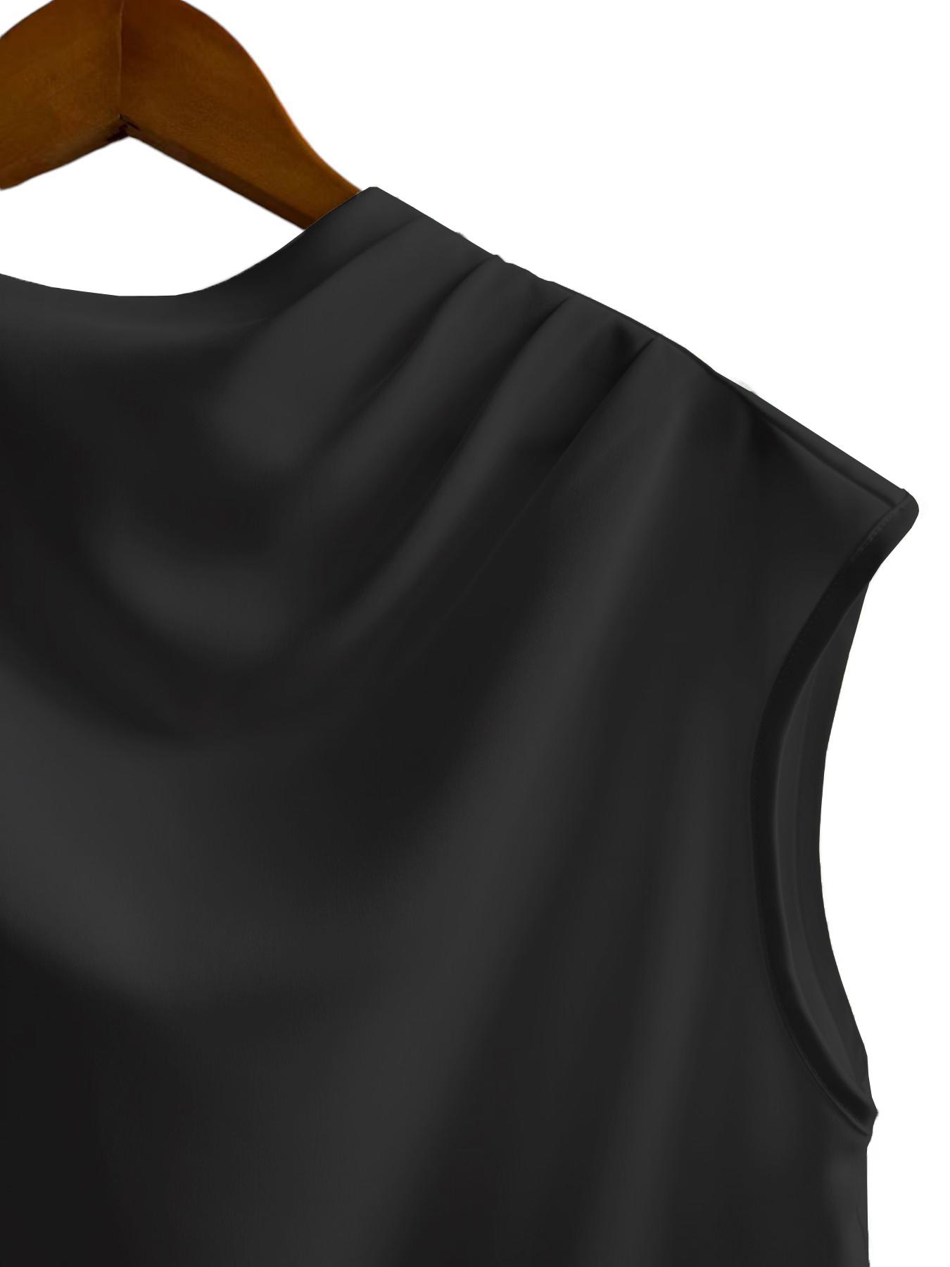 Women's Solid Color Blouse, Formal Basic Elegant Top for Work Office Business, Ladies Clothes for All Seasons, Casual Classy Top