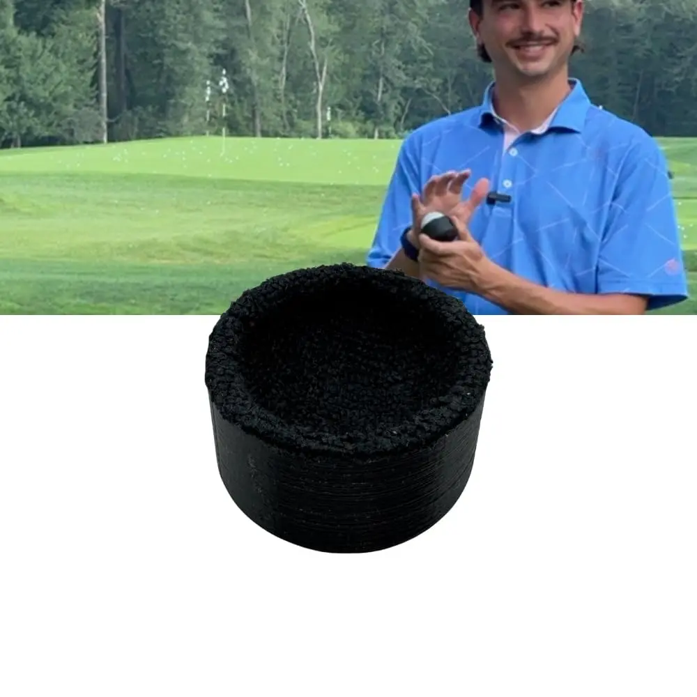 Golf Ball Cleaner, Golf Ball Washing Tool, Magnetic Golf Ball Cleaner with Magnet on Back, Attachable to Golf Clubs or Golf Carts