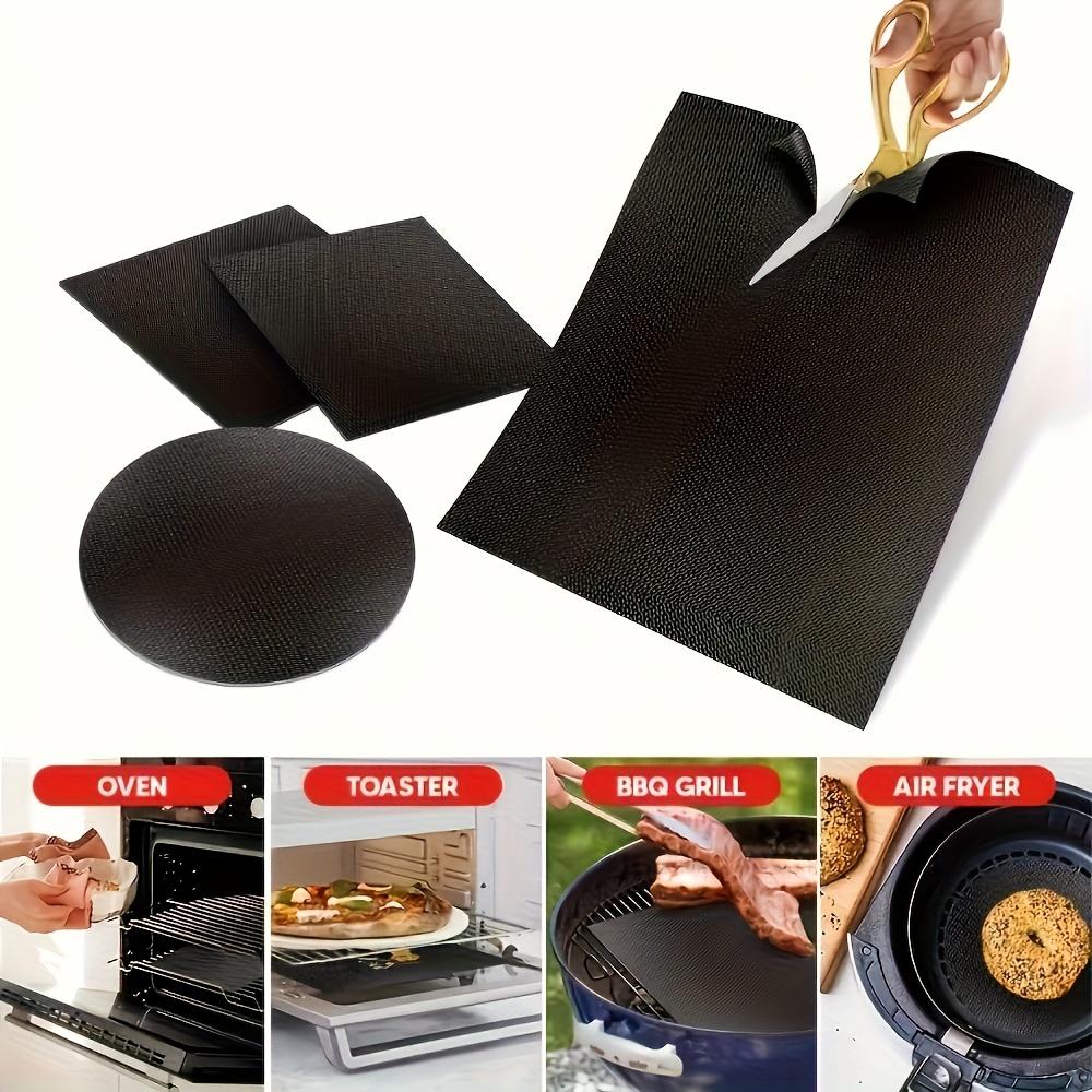 Heavy Duty Non-Stick Surface Multi-Functional Reusable Cooking Pad Thickened Fiberglass Liner for Stoves Toasters BBQ Grills Flexible Board for Baking Grilling Outdoor Use Heat Safe Up To 500°F
