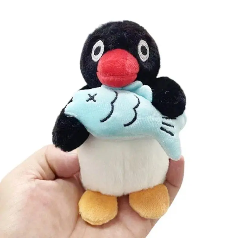 Kawaii Penguin Plush Keychains Cute Pendant Plushies Small Pingu Bag Accessories Creative Animal Dolls Backpack KeyChain