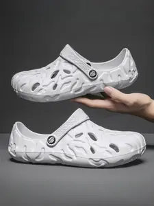3 Colors+Men's Large Size Clogs Slippers - Comfortable Fabric Upper+Wear-Resistant Outsole+Size 40-49 Men's Range (46-47/48-49 Linked Sizes) Suitable for Daily Streetwear+Home Leisure, Soft & Skin-Friendly+Anti-Slip & Wear-Resistant