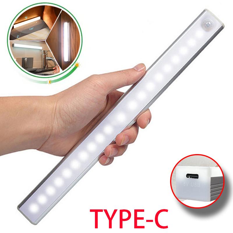 LED Motion Sensor Light Wireless LED Night Light Type C Rechargeable Light Cabinet Wardrobe Lamp Staircase Backlight For Kitchen LED Motion Sensor Light Wireless LED Night Light Type C Rechargeable Light Cabinet Wardrobe Lamp Staircase Backlight For Kitchen