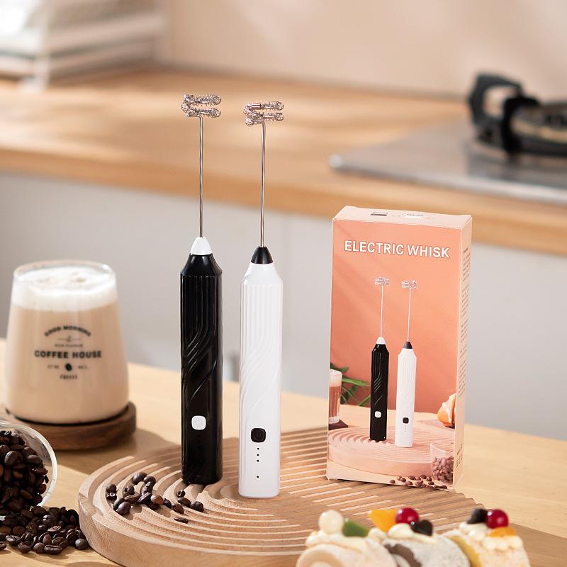 Girly Kitchenware, Cute Electric Milk Frother, Perfect for Latte, Matcha, Coffee & Cozy Home Coffee Moments