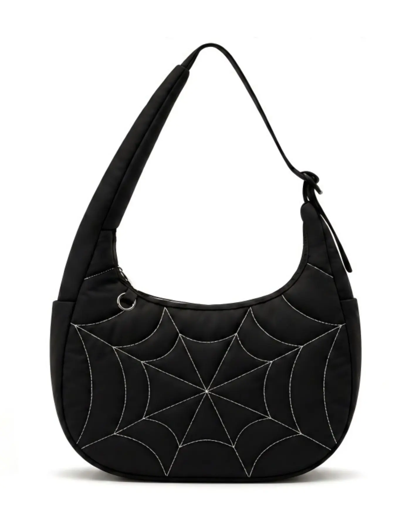 Sweet Girl Cool Style Heart Print Shoulder Bag, Trendy Spider Chain Crossbody Bag, Summer 2026 New Arrival, Fashionable and Unique Design, Casual Crossbody Bag