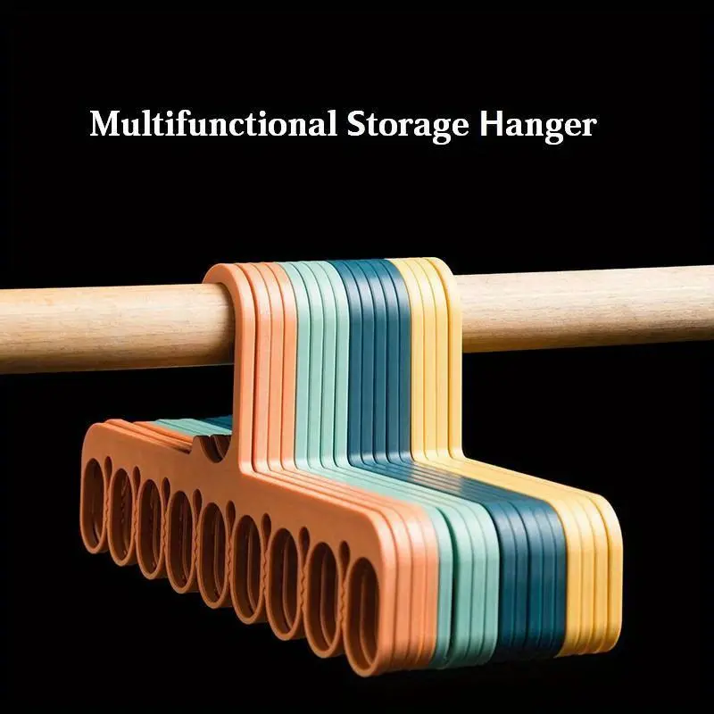 5Pcs, 9-Hole Clothes Hanger Organizer Space Saving Hanger Multi-function Magic Hangers Scarf Clothes Storage 28*13cm