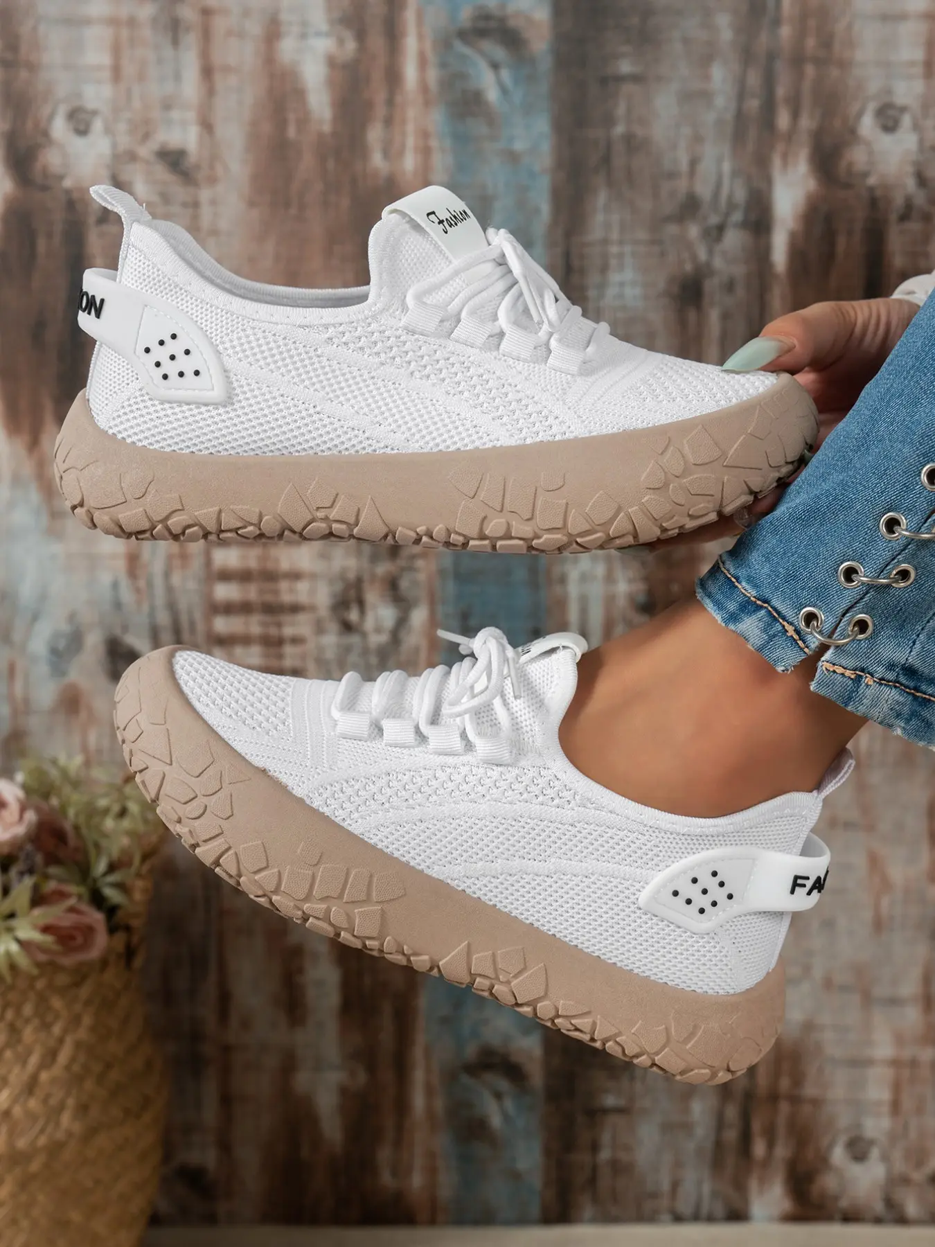 Breathable Mesh Casual Fashion Shoes, Lightweight Anti-Slip Soft Sole, Wide Fit Ankle Boots, Textile Upper, PVC Sole, All-Season Comfort, Walking Shoes