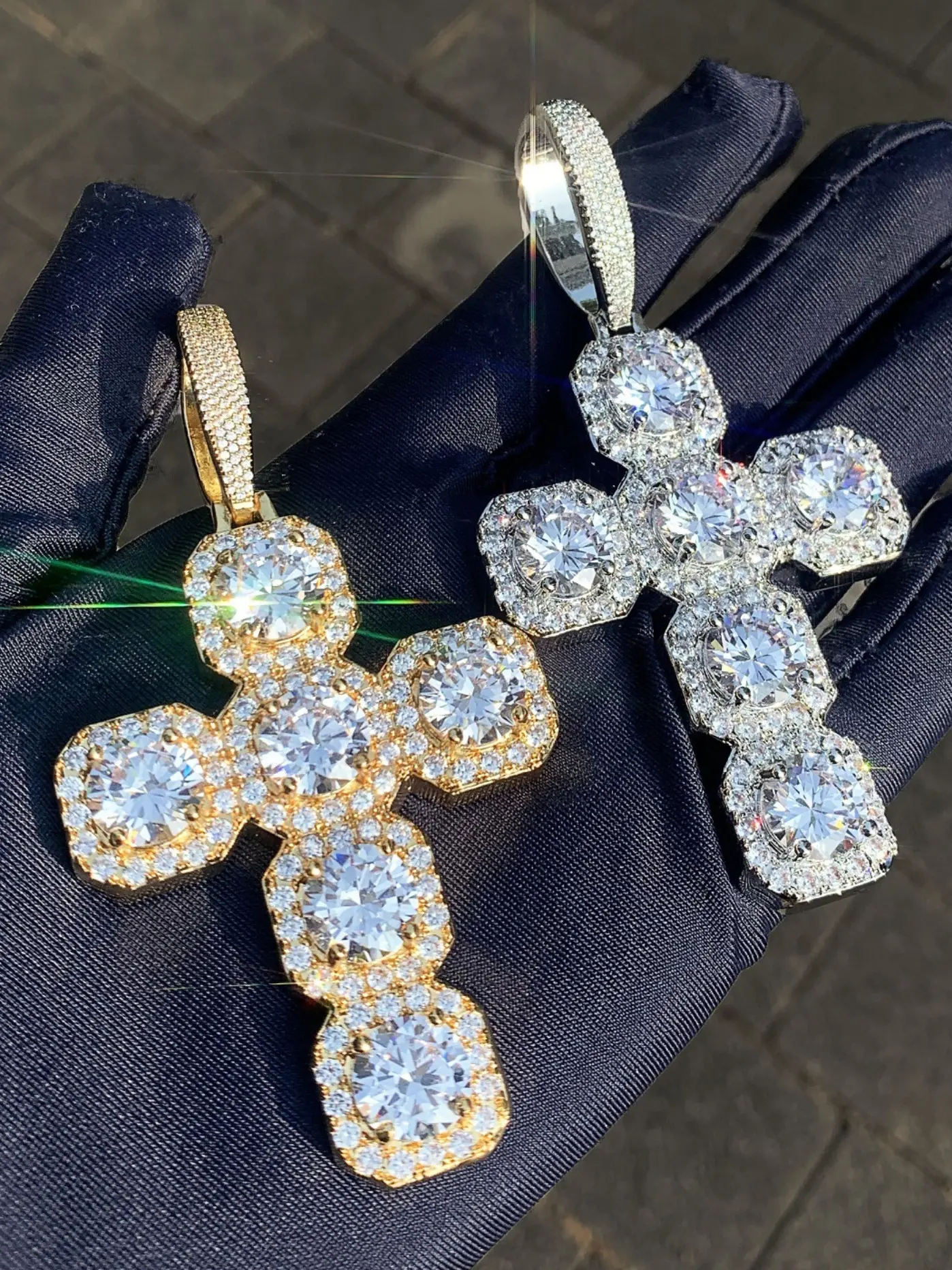 Cross Pendant Necklace, Punk Style Jewelry for Men and Women, Casual Streetwear Accessory, Unique Gift Idea, Trendy Fashion Piece