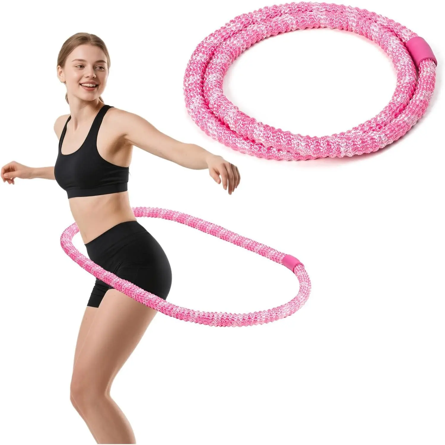 Spring Soft Yoga Ring, Ice Silk Silent, All-Inclusive, Non-Slip, Safe for Waist, Slimming Abdomen, Reducing Waistline