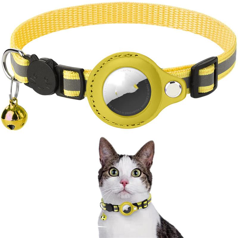 Waterproof Reflective Airtag Collar Holder – Nylon Protective Case for Cats, Dogs, Puppies & Kittens