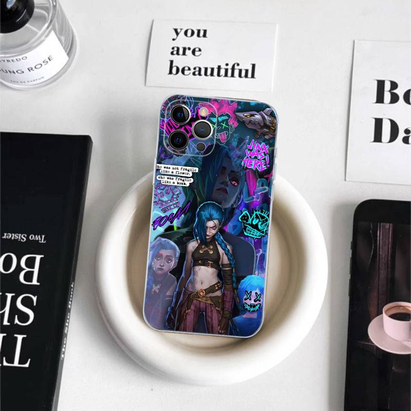 Graffiti Arcane Jinxs Phone Case for iPhone 17 16 15 8 7 6 6S Plus X SE XR XS 14 11 12 13 Mini Pro Max Mobile Case