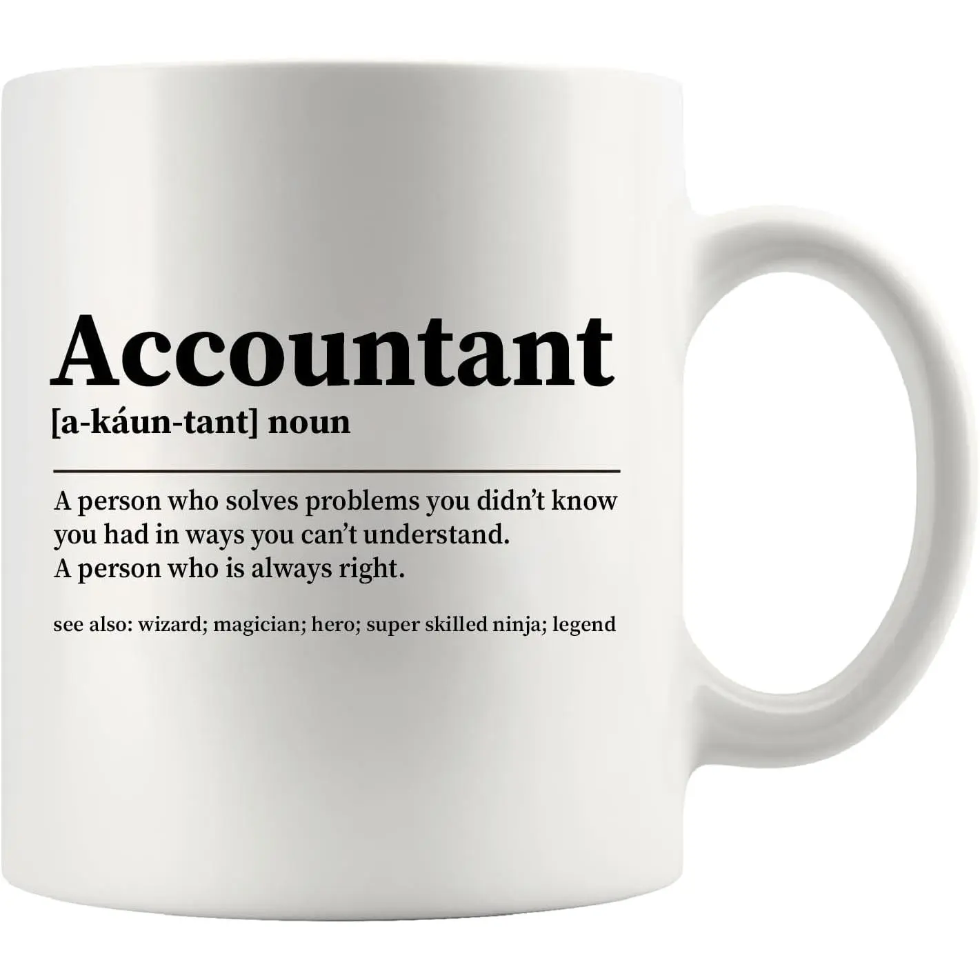Accountant Definition Accounting Gifts Mug 11oz White | Career  CPA Accounting Student Ceramic Mug Novelty Drinkware