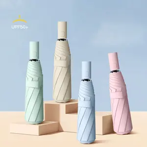8-Bone Fully Automatic Umbrella, Weather and Sun Protection, Wind Resistance, Folding Simple Umbrella, 1pc, Ideal for All Seasons