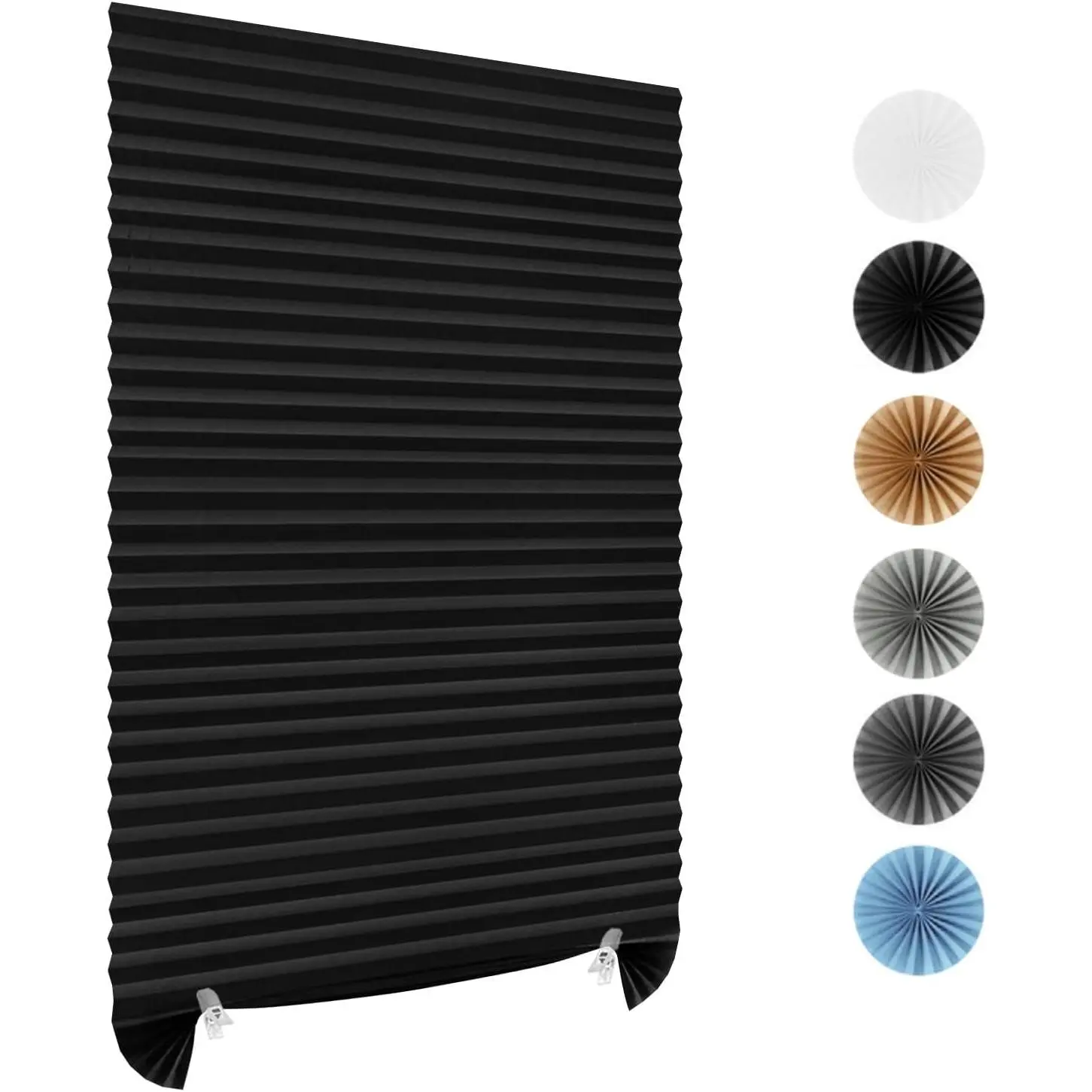 Cordless No Drill Self Adhesive Temporary Paper Blinds for Windows