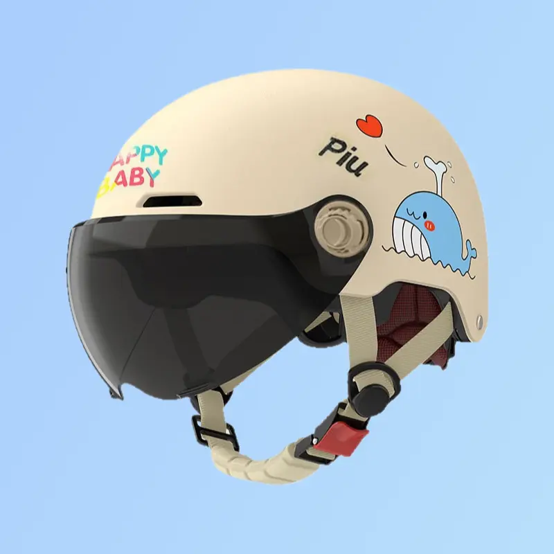Four Seasons Sun Protection Kids Helmet Boys Girls Spring Summer E-bike Safety Helmet