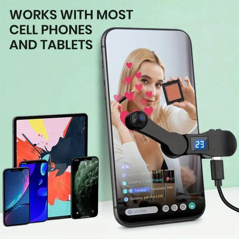 Smart Automatic Screen Clicker Tapper, Fast Click Simulation Continuous Finger Gadget for iPhone for iPad Smart Phone Device Live Streaming Apps Video Live Broadcasts Reward Likes Tasks Games Shopping-Pink