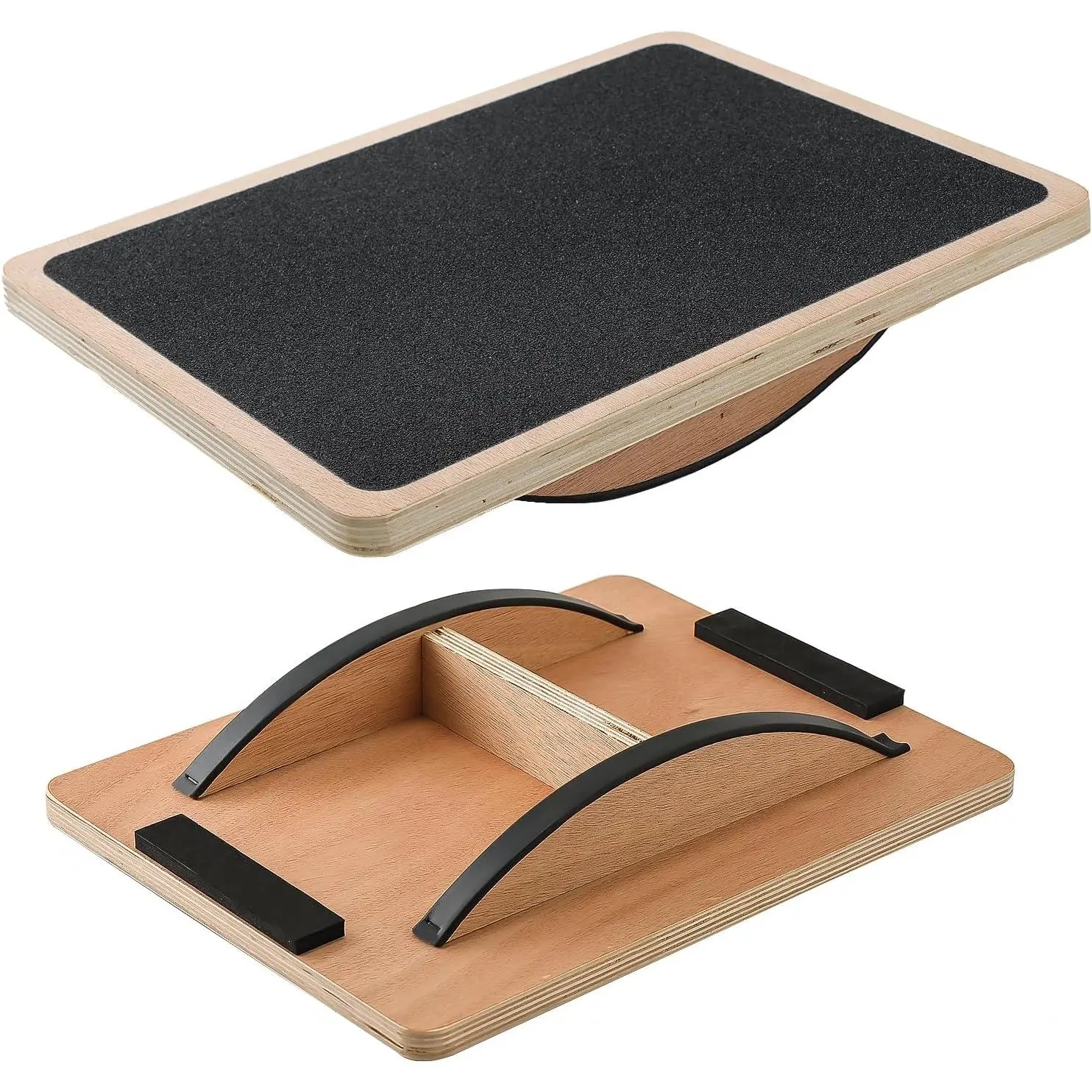 Board Wobble Board for Adults and  - Anti-Slip 350LBS  Board for Physical , ,Posture Correction,Standing Desk Core Strength Wooden  Rocker Board