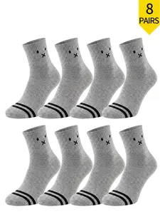 【8 Pairs】Women's Casual Sports Socks, Everyday Versatile All-Season Mid-Crew Socks
