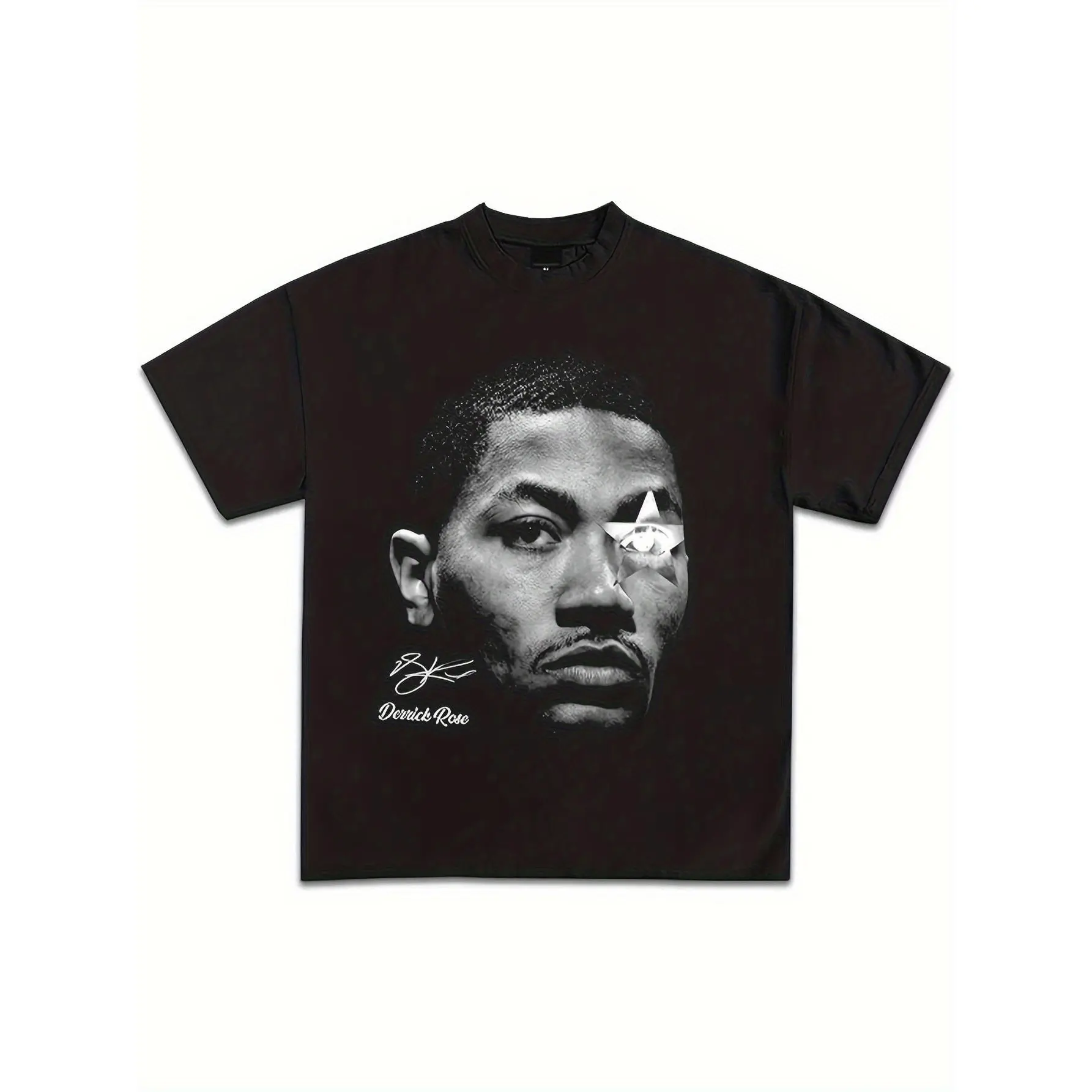 D Rose All-Graphic T-Shirt - Y2K Retro Basketball Design with D Rose Signature Logo, Soft Comfortable Unisex Crew Neck Tee, Casual Streetwear Short-Sleeve Top for &, Machine Washable Summer Sports Apparel