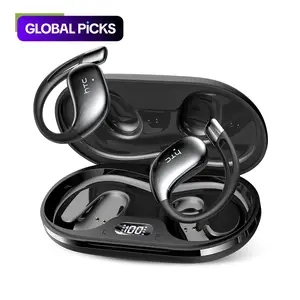 HTC NE57 Wireless Earbuds with App Support, Real-Time Translation, Bluetooth 6.0 Compatible, LCD Display, Fast Charging, IPX5 Waterproof, Compatible with Android and iOS Devices, TWS Wireless Earbuds #GLOBAL PICKS