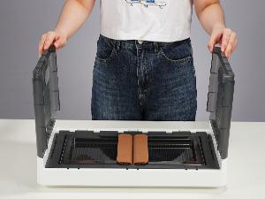 300QT Plastic Storage Bins With Lids, 75Gal Stackable Boxes With Wheels and Doors, Folding Closet Organizers, Cabinet for Closet Home Dorm, 3 Pack Brown