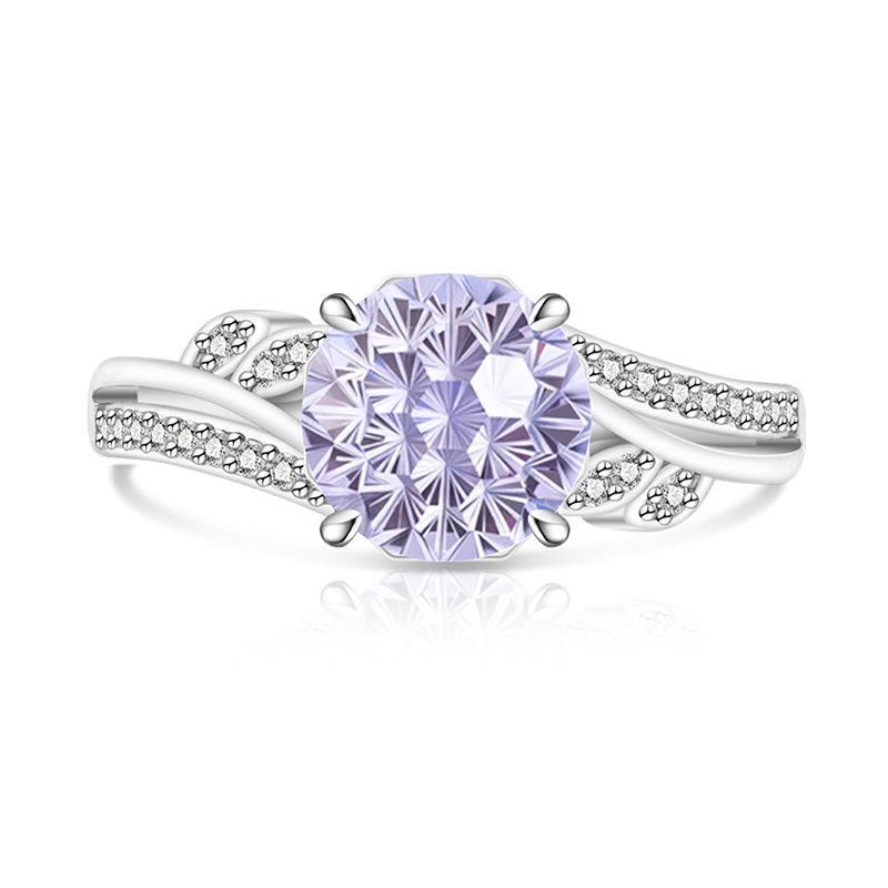 Intertwined Twisted Band Statement Ring Floral/Vine-inspired Hidden Overlap Adjustable Band (US 5-10), Spring Jewelry Sparkling Bypass Promise Ring, Cute Aesthetic Gift for Women