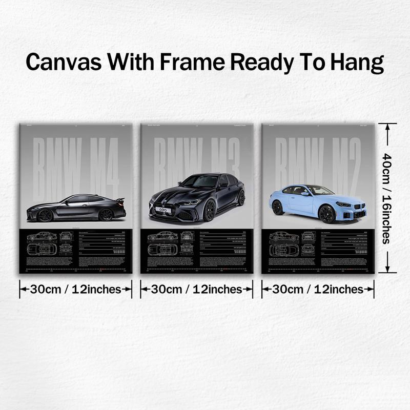 3-Piece Solid Wood Art Prints, Unframed Art Print, Bmw Series Performance Car Posters, Modern Wall Decor, Waterproof Home Decoration, Ideal Gift Set #TOP PICKS 3-Piece Solid Wood Art Prints, Unframed Art Print, Bmw Series Performance Car Posters, Modern Wall Decor, Waterproof Home Decoration, Ideal Gift Set #TOP PICKS