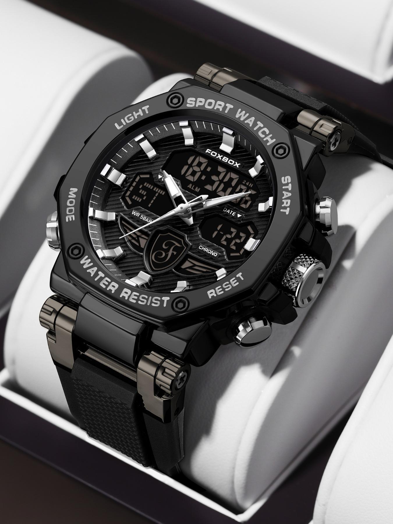 Men's Business Round Dial Analog Quartz Watch, Waterproof Wristwatch, Water Resistant Wristwatch, Watch for Party, Everyday Accessory, Trendy All-match & Exquisite Watch for Birthday Gift with Box