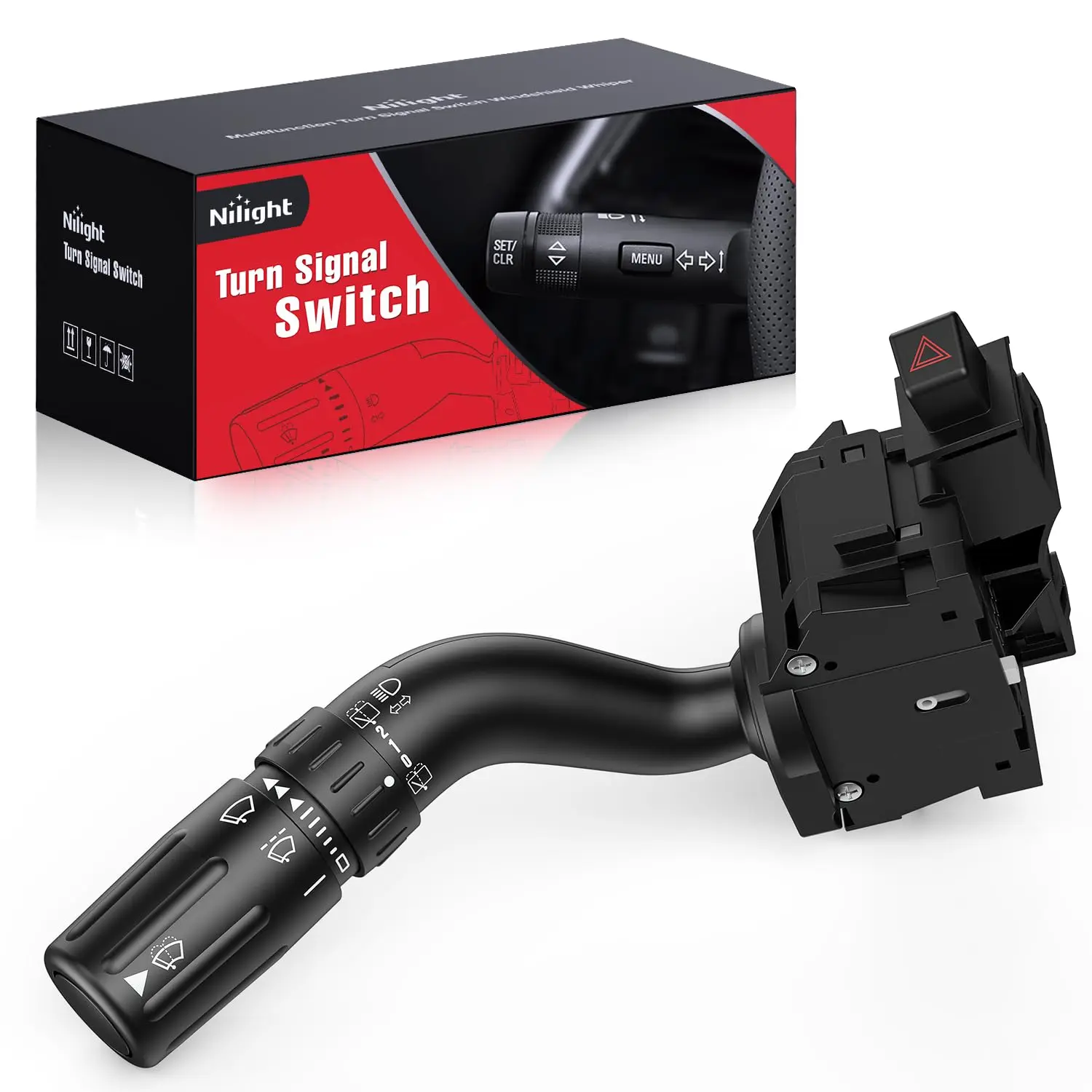 Nilight PP ABS OE Replacement Turn Signal & Windshield Wiper Combination Switch - Exactly OEM Design, Plug-and-Play, Easy to Install, Fits 2008-2012 Ford Escape, 2008-2011 Mercury Mariner, Mazda Tribute