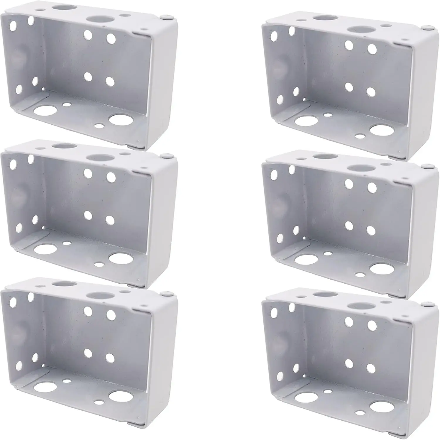 6PCS 2.5 inch Blind Brackets Low Profile Box Mounting Bracket for Window Blinds