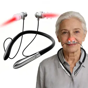Rhinitis & Tinnitus Red Light Therapy Device,650nm Lightwave Irradiation,Ear & Nasal Cavity Care 2-in-1,Pain Relief, Anti-Inflammatory,Promotes Blood Circulation,Hypertension Physiotherapy Apparatus