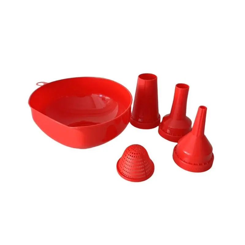 Plastic funnel with filter! Multi purpose household kitchen funnel, suitable for filling jam/cans/glass bottles