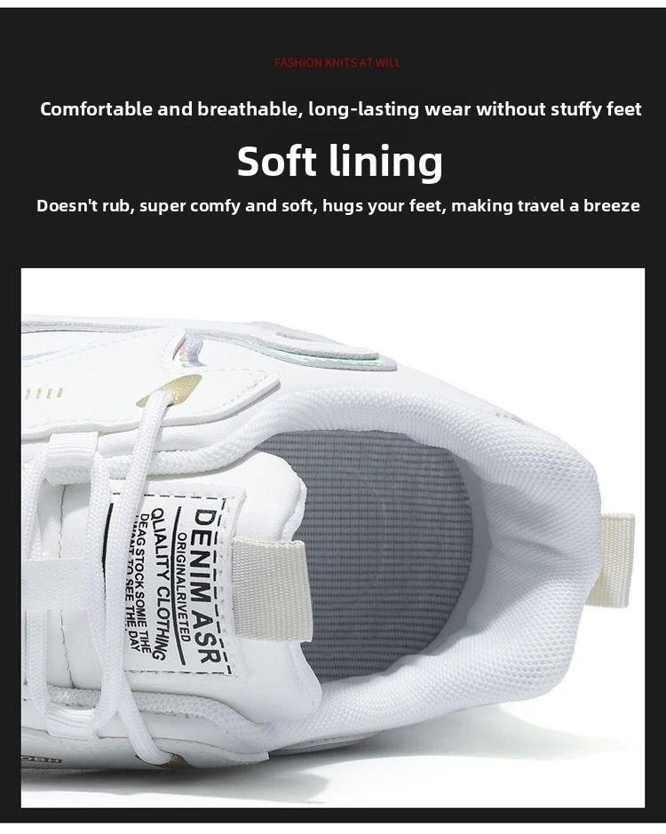 Men's Non-Slip Soft Sole Casual Sneakers, Comfortable Closed Toe Athletic Trainers for Men Outdoor Activities & Daily Walking