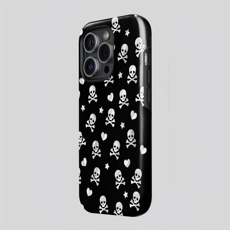 Skull   iPhone Case, suitable for iPhone17 ProMax, 16Promax, Pro, plus, 15, 14, 13. Stylish design, shockproof protective case, smartphone case, phone cover, gift