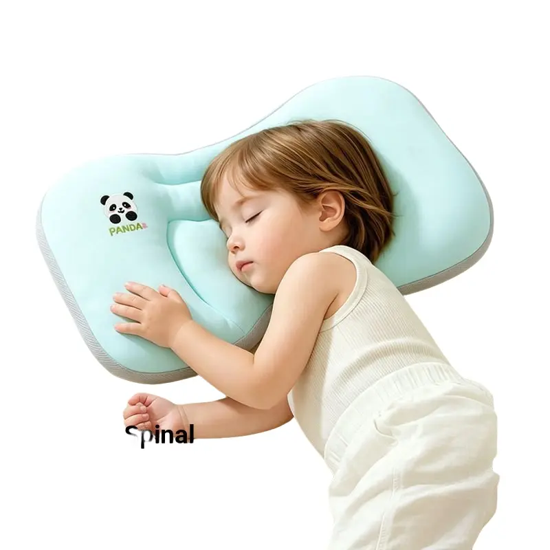 Newborn Partition Shaping Pillow, Breathable Sweat-Wicking, Anti-Head-Deformity, Spine & Head Support, Soft Sleep Pillow for Babies 0-1 Year Old