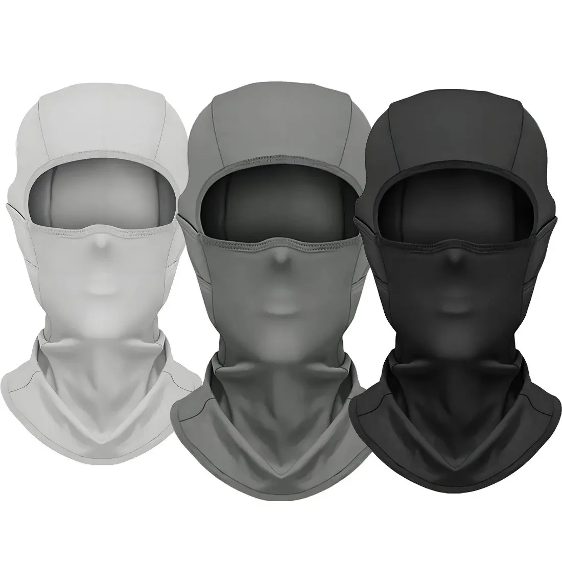 1 PCS Ice Silk Cooling Balaclava Face Mask, Wind Dust Resistant, UV Protection, Full Head Cover for Cycling, Ski, Outdoor Sports