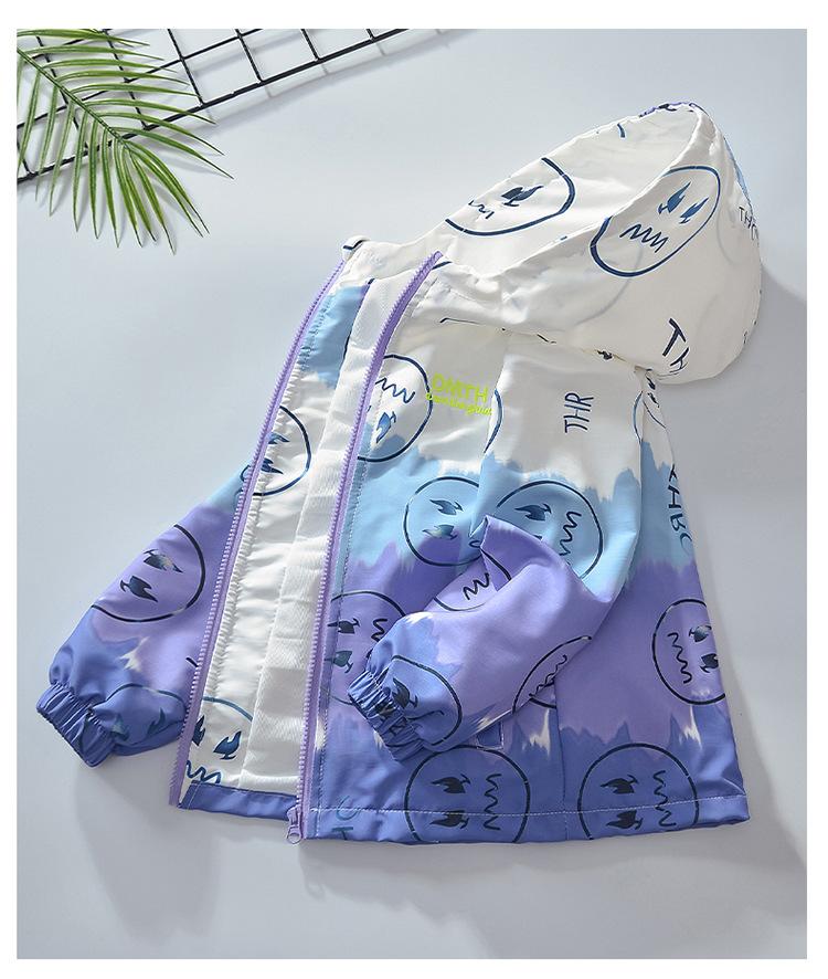 (New)Kids Boys' Spring Autumn Thin Windbreaker - Lightweight Fashion Jacket for to Medium Size Boys, Casual Stylish Outerwear, Breathable Seasonal Coat, Easy Care Polyester Fabric