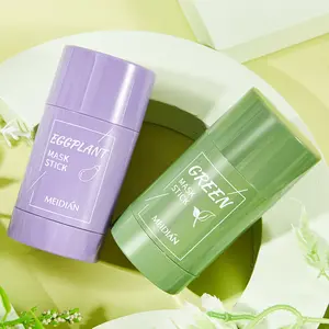 Green Tea Mud Mask Solid Mask Deep Cleansing and Moisturizing Mud Mask Pore Tightening Smear-On Mud Mask Stick