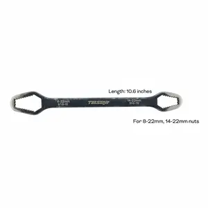 10.6" Universal Wrench, Double Ended ,For 8-22mm,14-22mm Nut