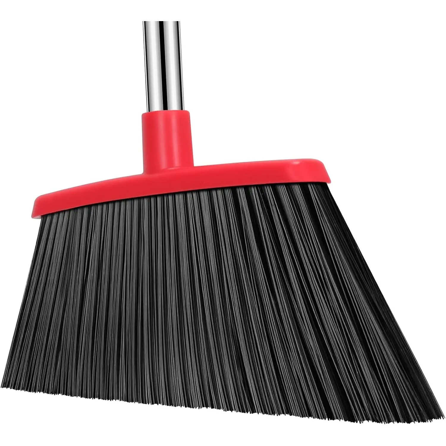 Heavy Duty Broom with 55 Inch Long Handle for Indoor and Outdoor Use