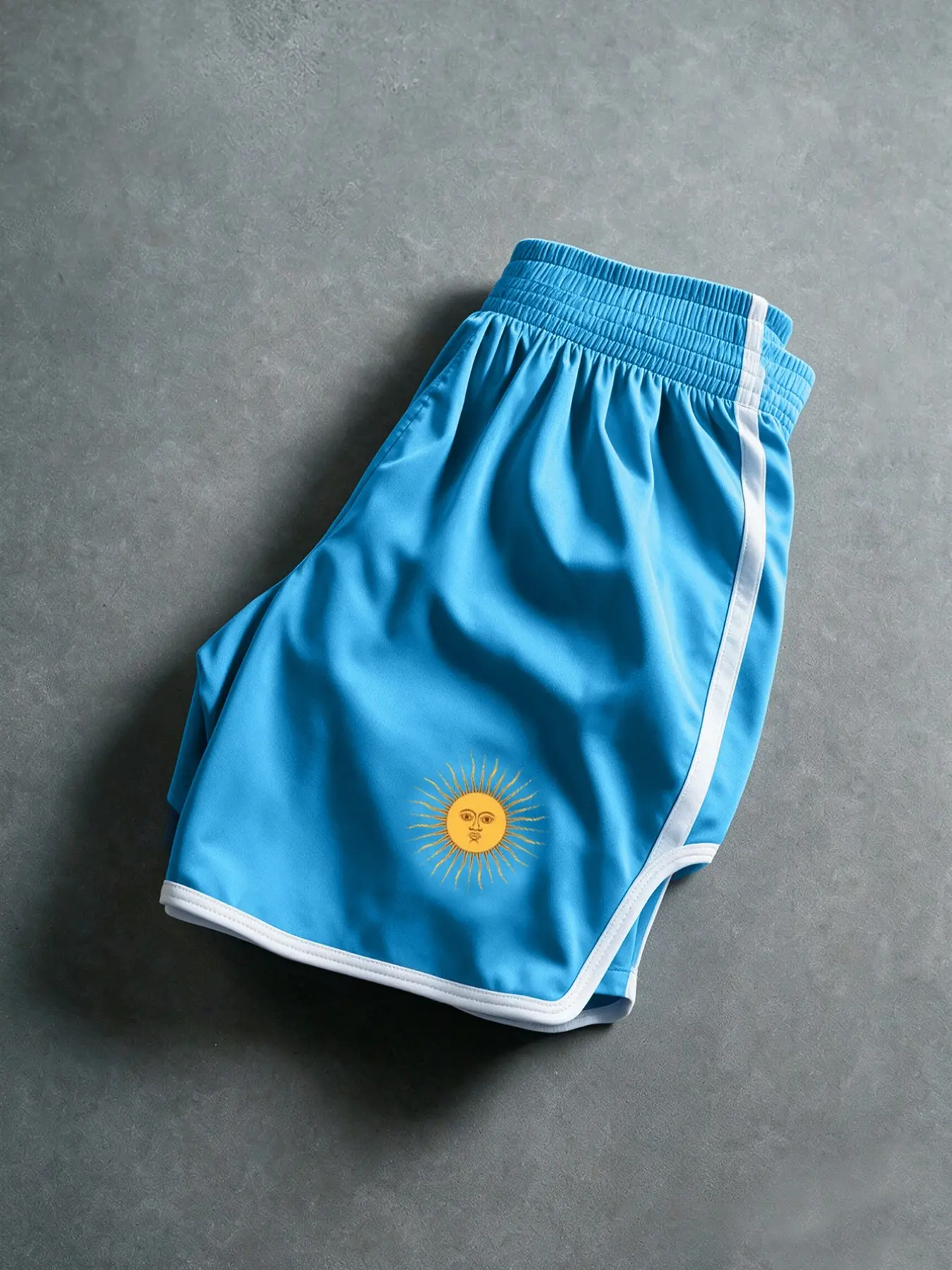 Men's Brazilian Color Boxing Shorts, Sun Pattern Gym Shorts, Casual Fitted Short Pants, Ideal for Daily Wear and Vacation
