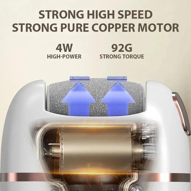 Rechargeable Electric Foot Grinder Dead Skin Remover Calluses Feet Scrubber Electric Foot File Dry Dead Cracked Foot Care Repair  Christmas gift Christmas Supplies