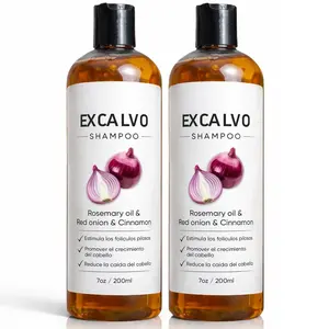 Lexenic Excalvo Shampoo - Excalvo Shampoo for Men with Rosemary Oil & Red Onion & Cinnamon Extract, Less Hair Loss, More Density, Stronger Roots, 7oz/200ml (2)